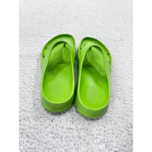 Women's Birkenstock Lime Green Flip Flop Thong Sandals Size 38 - Picture 4 of 9